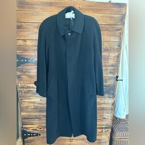 Italian Cashmere Wool Overcoat – Made in Italy – Black Luxury Coat - Sorgente